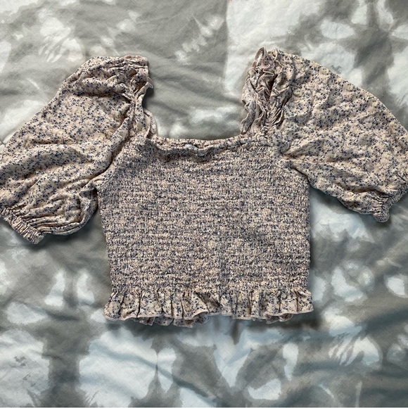 Floral cropped top - Picture 1 of 3